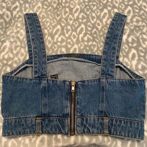 Forever21 Denim Crop Top